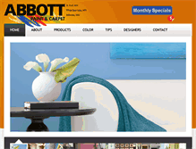 Tablet Screenshot of abbottpaint.com